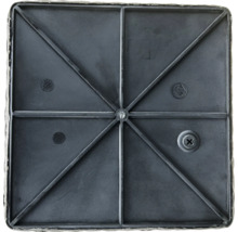 Placă pătrată din plastic cu armături