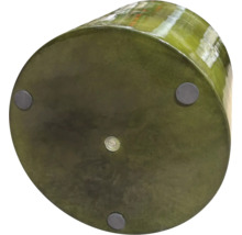 Partea inferioară a unui ghiveci rotund cu piciorușe