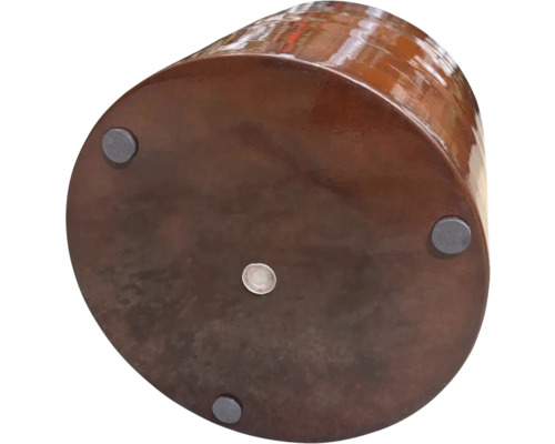 Partea inferioară a unui ghiveci rotund cu picioare