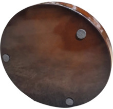 Partea inferioară a unei tăvi rotunde din lemn cu picioare