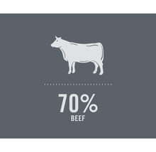 Simbol pentru conținut de carne de vită de 70%