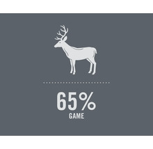 Simbol pentru 65% proporție de vânat