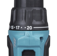 Prim-plan cu o mașină de găurit cu setare de cuplu