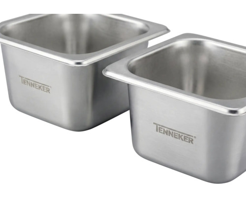 Două vase din oțel inoxidabil marca Tenneker