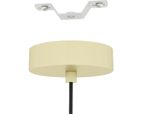 Lumină de plafon cu suspensie și cablu textil