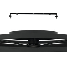 Suport de tavan și vedere detaliată a ventilatorului de tavan