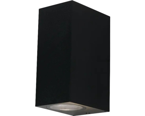 Lumină de perete neagră cu design cub