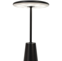 Lampă de masă neagră cu abajur rotund