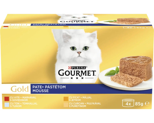 Purina Gourmet Gold hrană pentru pisici, multipack, pateu