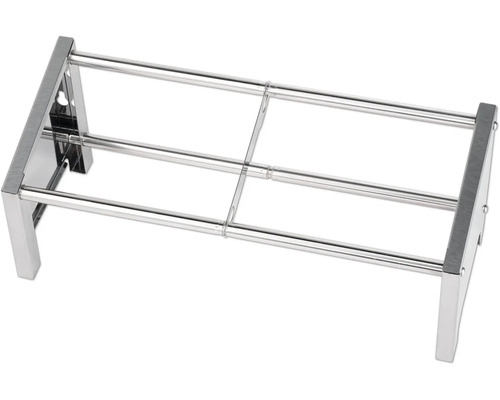 Suport pantofi extensibil din metal cu trei bare telescopice.