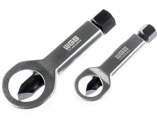Set dispozitive de desfăcut piulițe două piese de dimensiuni diferite din metal cu WGB Logo.