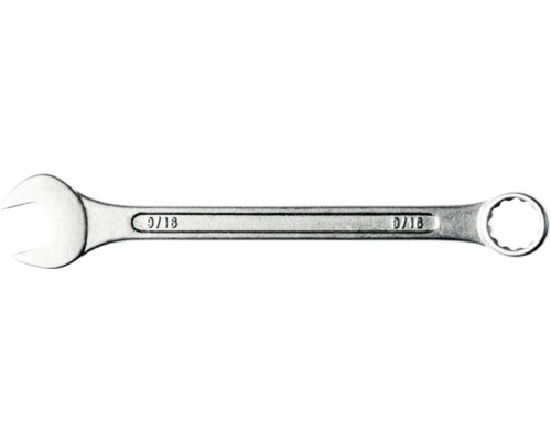 Cheie combinată din metal, mărime 9 pe 16 inch.