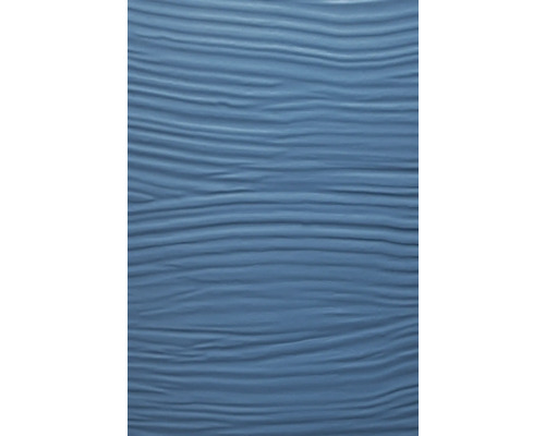 Panou de fațadă albastru cu structură de lemn