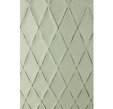 Panou de perete cu model de romburi tridimensionale și suprafață texturată.