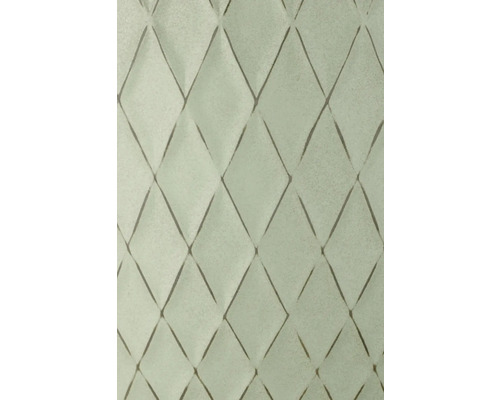 Panou de perete cu model de romburi tridimensionale și suprafață texturată.