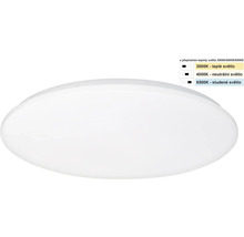 Plafonieră rotundă cu temperatură de culoare reglabilă de 3000 Kelvin, 4000 Kelvin și 6500 Kelvin.