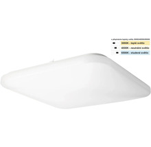 Plafonieră pătrată cu temperatură de culoare reglabilă de la 3000 la 6500 Kelvin.