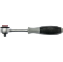 Clichet reversibil din metal cu mâner ergonomic din două componente și pătrat de antrenare.