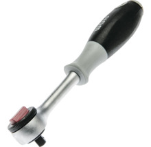Clichet reversibil cu mâner ergonomic negru și gri, WGB Logo și tijă metalică.