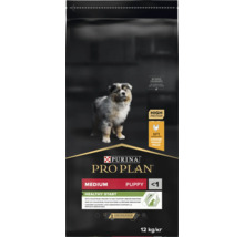 Hrană pentru câini Purina Pro Plan Medium Puppy Healthy Start, pui, bogată în proteine, cu colostru, fără coloranți adăugați, 12 kilograme