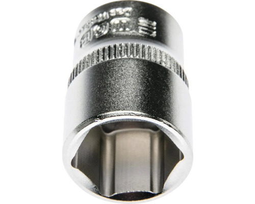 Capăt de cheie tubulară din metal cu profil hexagonal.