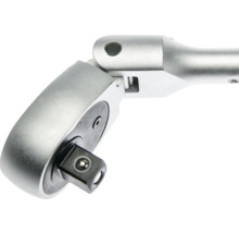 Clichet articulat din metal cu cap pivotant și pătrat de antrenare.