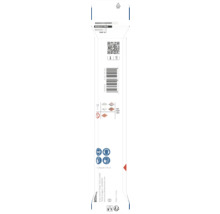 Spatele ambalajului produsului Bosch Expert cu cod de bare, simboluri de siguranță, informații despre materiale și Bosch Logo.