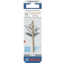 Burghiu Bosch PRO HSS-Co pentru inox, diametru 3,5 milimetri, lungime de lucru 39 milimetri, durată lungă de viață, Bosch Logo.