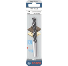 Burghiu pentru lemn Bosch PRO Wood, diametru 10 milimetri, lungime 120 milimetri, găurire precisă, potrivit pentru toate mărcile, Bosch Logo.