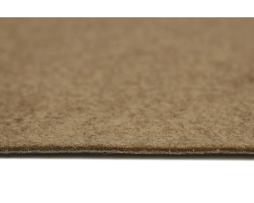 Vedere de aproape a unei mochete din pâslă cu spate cauciucat