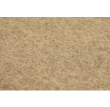 Textura unei pardoseli din pâslă bej cu fibre scurte.