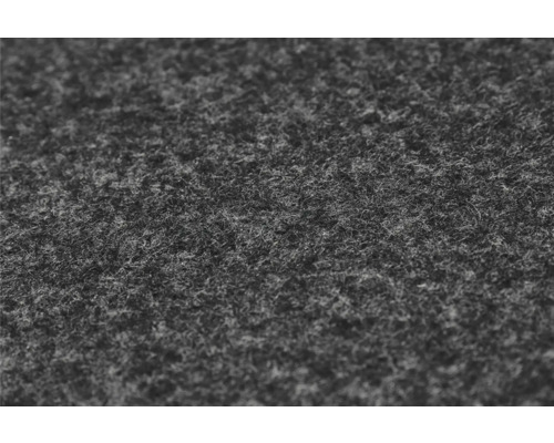 Prim-plan cu pâslă gaurită gri din fibre sintetice pentru pardoseli sau proiecte de bricolaj.