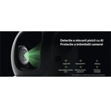 Cameră PETKIT pentru pisici cu inteligență artificială, protecție a intimității, unghi de 210 grade, protecție IPX-5 și infraroșu.
