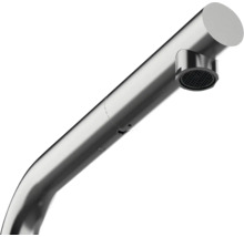 Pipă de baterie extractibilă cilindrică modernă din metal cu aerator integrat.