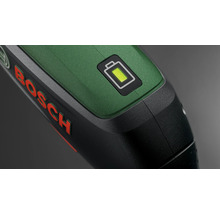 Sculă electrică Bosch cu indicator integrat pentru nivelul bateriei și Bosch Logo.