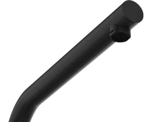 Detaliu al pipei unei baterii negre cu aerator.