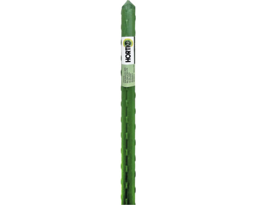 Arac pentru plante din metal învelit în plastic, cu suprafață texturată și logo Horti A-Z.