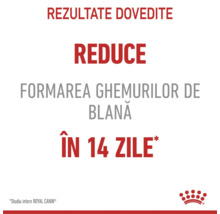 Reduce formarea ghemurilor de blană în 14 zile, Royal Canin Logo.