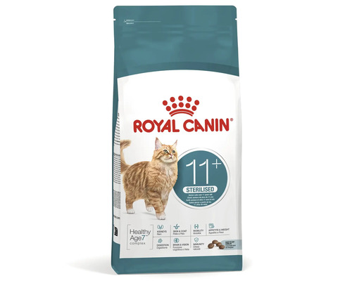 Hrană uscată Royal Canin Sterilised 11 plus pentru pisici sterilizate de peste 11 ani pentru susținerea sănătății la bătrânețe.