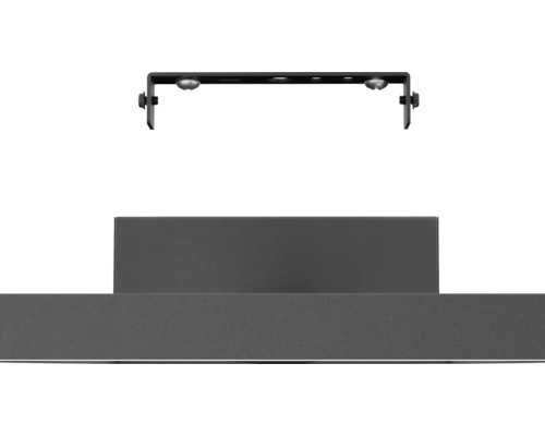 Suport de montaj pe tavan din metal pentru corpuri de iluminat, inclusiv șuruburi de fixare.
