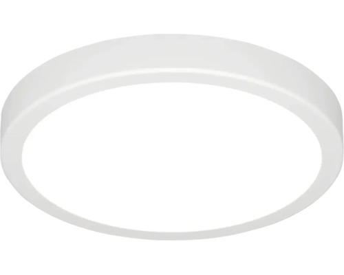 Plafonieră albă rotundă cu design plat.