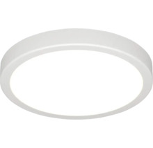 Plafonieră LED rotundă cu design plat și ramă simplă.