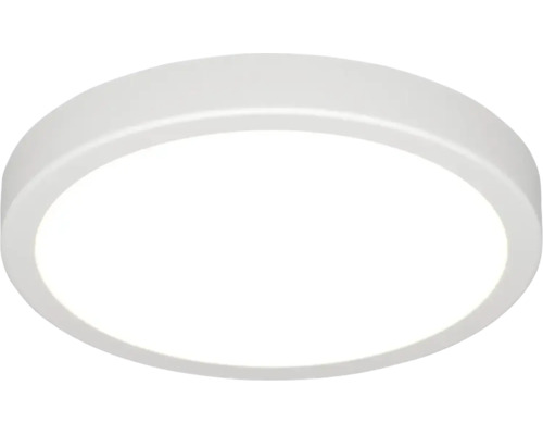Plafonieră LED rotundă cu design plat și ramă simplă.