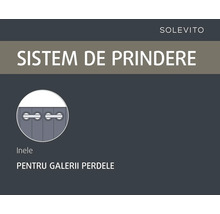 Sistem de prindere cu inele pentru galerii perdele. Solevito Logo.