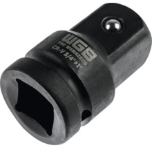 Adaptor pentru cheie tubulară WGB din oțel crom-vanadiu negru de la 3/4 inch la 1 inch.