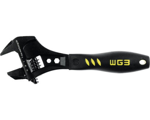 Cheie reglabilă cu scală milimetrică și mâner ergonomic, model WG3.