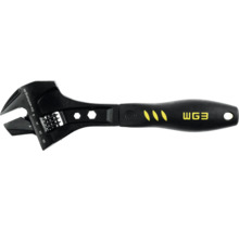 Cheie reglabilă cu mâner ergonomic, scală de până la 30 milimetri și logo WG3.