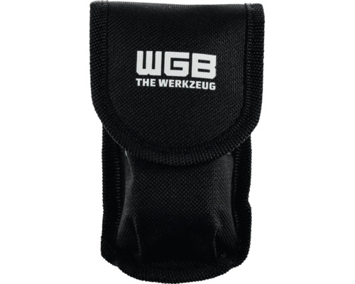 Borsetă neagră pentru unelte din material textil, WGB Logo.