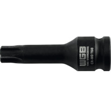 Cap de șurubelniță Torx WGB T60 din oțel crom-molibden negru.