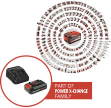 Set acumulator & stație de încărcare Einhell Power X-Twincha 18V, capacitate 2,5Ah Li-Ion